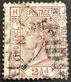 [Queen Victoria - Colored Control Numbers in Corners, tip V]