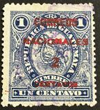 [Issues of 1897 Overprinted "CORREOS NACIONALES" or Surcharged 2 CENTAVOS also, typ AB]
