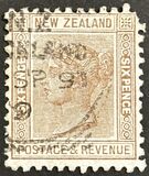 [Queen Victoria - Inscription "NEW ZEALAND - POSTAGE & REVENUE", 类型 O2]