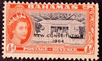 [New Constitution - Issue of 1954 Overprinted "NEW CONSTITUTION - 1964", Tip BC1]