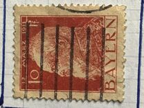 [The 90th Anniversary of the Birth of Prince Luitpold - Type I: Small 9 and no Foot on 1 in "1911". Type II: Large 9 and Foot on 1 in "1911", тип F4]