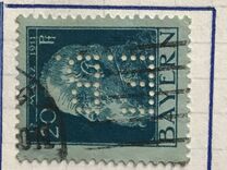 [The 90th Anniversary of the Birth of Prince Luitpold - Type I: Small 9 and no Foot on 1 in "1911". Type II: Large 9 and Foot on 1 in "1911", тип F7]