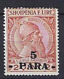 [Skanderbeg Issue of 1913 Surcharged, típus I]