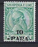 [Skanderbeg Issue of 1913 Surcharged, típus I1]