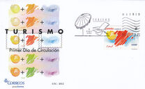 [Tourism - Map of Spain. Self Adhesive, Typ FWR]