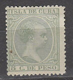 [King Alfonso XIII, Inscription "ISLA DE CUBA", type L3]