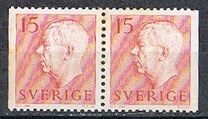[King Gustaf VI Adolf of Sweden - New Engravement with Imprint, type EE1]