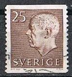 [King Gustaf VI Adolf of Sweden  - New Engravement with Imprint, tegund EE14]