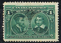 [The 300th Anniversary of the Founding of Quebec, tip W]