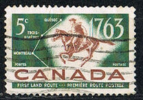 [The 200th Anniversary of Quebec-Trois-Rivieres-Montreal Postal Service, type JH]