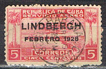 [Airmail - Lindbergh Commemoration, Not Issued Stamp Overprinted "LINDBERGH - FEBRERO 1928", type BE1]