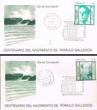 [The 100th Anniversary of the Birth of Romulo Gallegos, Writer and President, 1884-1969, प्रकार CIR]