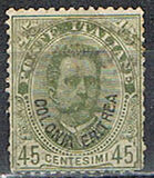 [King Umberto - Italian Postage Stamps Overprinted "Colonia Eritrea", type D3]
