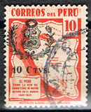 [Overprinted with Arms of Peru and Surcharged 10 CTVS, Tipi HX2]