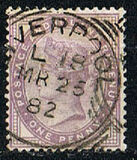 [Queen Victoria - Inscription "POSTAGE AND INLAND REVENUE", Tip AI1]