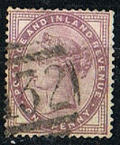 [Queen Victoria - Inscription "POSTAGE AND INLAND REVENUE", Tip AI1]