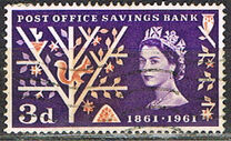 [The 100th Anniversary of the Post Office Savings Bank, type EQ]