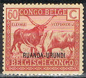 [Belgian Congo Postage Stamps Overprinted "RUANDA - URUNDI", Scrivi B1]