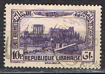 [Airmail - Beit ed-Dine Palace and Acropolis of Baalbek, type CZ]