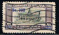 [Currency Revaluation - Founding of La Paz stamps of 1951 Surcharged, ประเภท FS2]