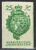 [Definitive 1920 - Coat of arms and Vaduz Castle, type H4]