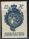 [Definitive 1920 - Coat of arms and Vaduz Castle, type H2]