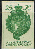 [Definitive 1920 - Coat of arms and Vaduz Castle, type H4]