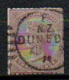 [Queen Victoria - Inscription "NEW ZEALAND POSTAGE" , Bluish paper, New Watermark, type E1]