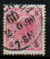 [Emperor Franz Josef I, 1830-1916 - Granite Paper. Numerals in Black, tip N3]