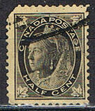 [Queen Victoria - Maple Leaf in Corners, loại P]