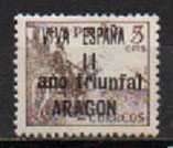 [The 1st Anniversary of the National Government - Spanish Postage Stamps Overprinted in Different Colors, Вид B2]