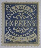 [Express Stamps - Line Above "X" Broken. Small Dot Near Upper Right Serif of "M", type A3]