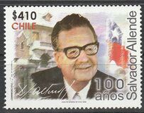 [The 100th Anniversary of the Birth of President Salvador Allende, 1908-1979, प्रकार BYG]