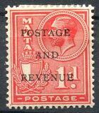 [King George V and Coat of Arms Stamps of 1926-1927 Overprinted "POSTAGE AND REVENUE", Tip X23]