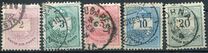 [As Number 15-19, Watermarked. K in WM 13 mm High, tip D5]