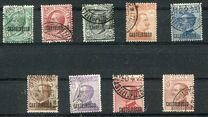 [Italian Postage Stamps Overprinted "CASTELROSSO", type A]