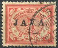[Numeral Stamps & Queen Wilhelmina - Stamps of 1902-1905 Overprinted "JAVA", ประเภท F12]