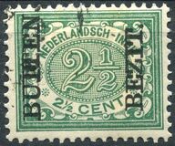 [Numeral Stamps & Queen Wilhelmina - Stamps of 1902-1905 Overprinted "BUTTEN - BEZIT.", type F17]
