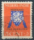 [Coat of Arms - Inscription "NEDERLAND - ZAL HERRIJZEN" - Surtax for the War Effort, tip BM]