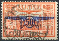 [Airmail - Airplanes over Landscape Stamp of 1928 Surcharged, type M6]