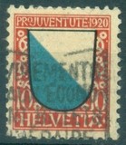 [Pro Juventute 1920 - Coats of Arms of Cantons (Valid from 1-12-1920 to 30-4-1921), type AT]