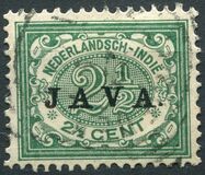 [Numeral Stamps & Queen Wilhelmina - Stamps of 1902-1905 Overprinted "JAVA", тип F9]