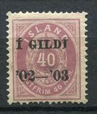 [Overprinted "Í GILDI '02-´03", type E15]