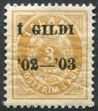 [Overprinted "Í GILDI '02-´03", type E1]
