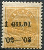 [Overprinted "Í GILDI '02-´03", type E1]