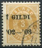 [Overprinted "Í GILDI '02-´03", type E1]