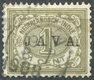 [Numeral Stamps & Queen Wilhelmina - Stamps of 1902-1905 Overprinted "JAVA", type F8]