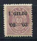 [Overprinted "Í GILDI '02-´03", type E16]