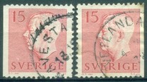 [King Gustaf VI Adolf of Sweden - New Engravement with Imprint, type EE1]
