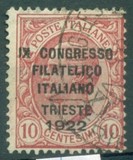 [The 9th Congress of the Federation of Italian Philatelic Societies - Trieste, tip BQ]